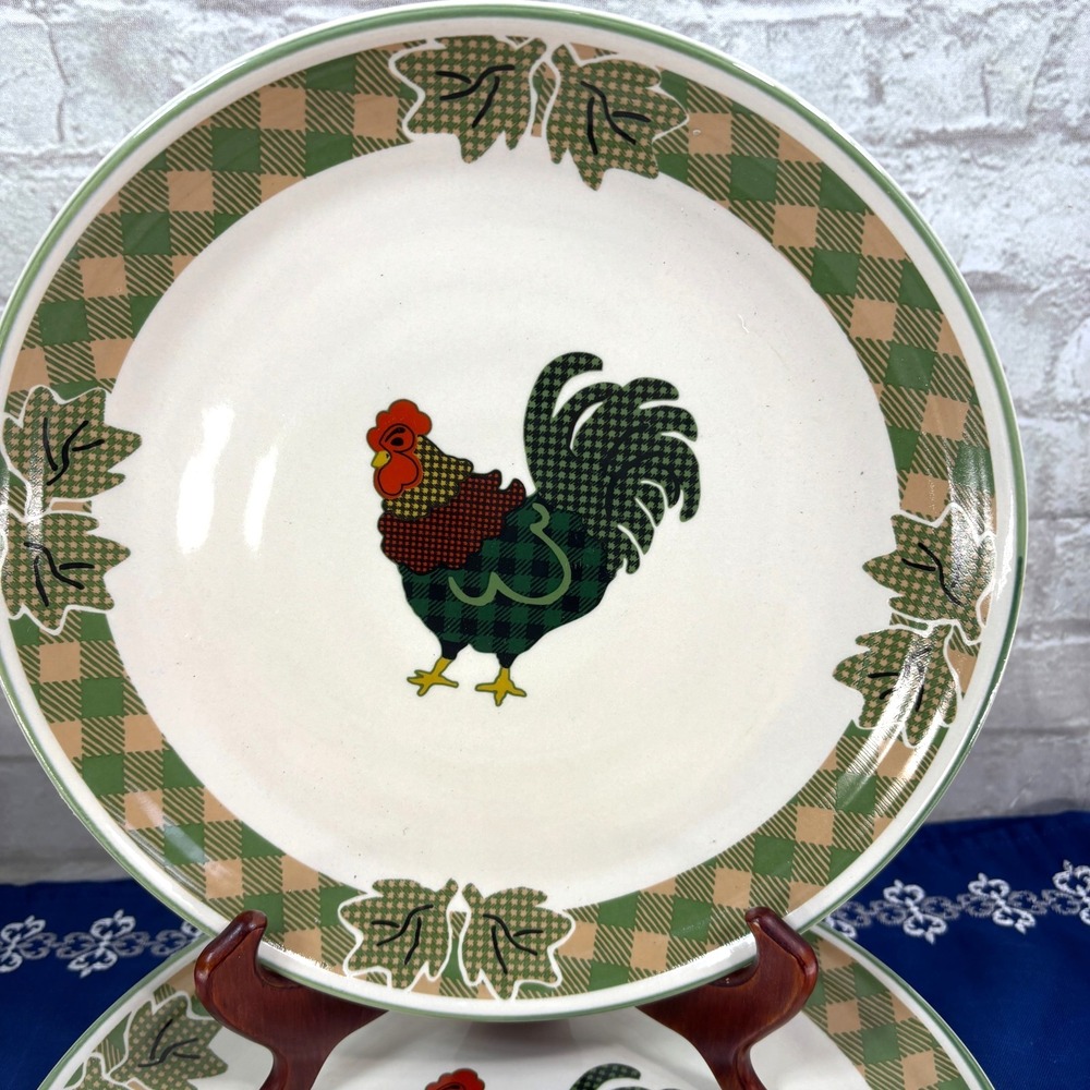 Int'l China Country Rustic Americana Rooster/chicken décor French country dinner